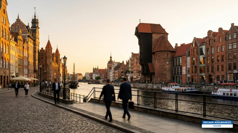 Długi Targ et grue médiévale Żuraw de Gdańsk, sur la Baltique, Pologne