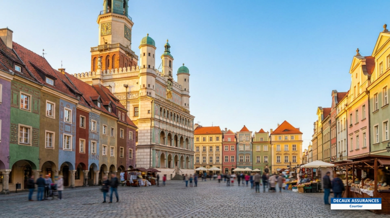 Hôtel de ville Renaissance et place du marché de Poznań, Pologne