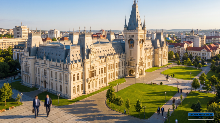 Iași, Roumanie — Palais de la Culture, pôle universitaire de l'est