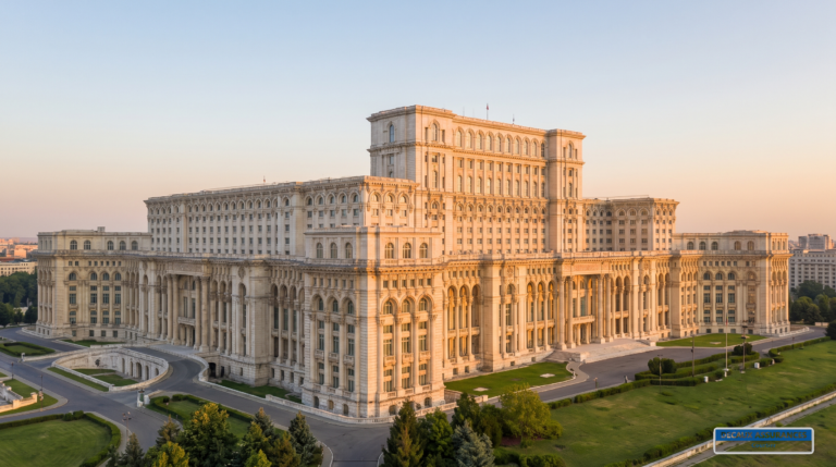Palais du Parlement de Bucarest, Roumanie — capitale et cœur de la communauté française