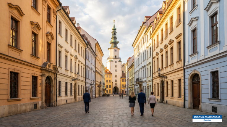 Vieille ville de Bratislava, Slovaquie — ruelles historiques, cœur de la communauté française