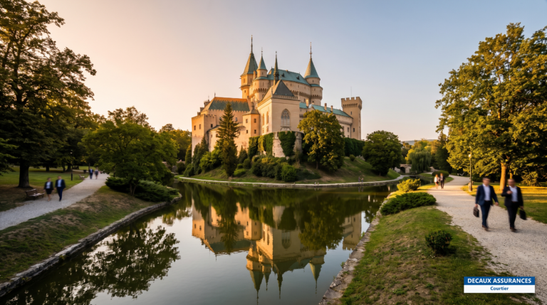 Château de Bojnice, Slovaquie — château romantique et parc, centre du pays