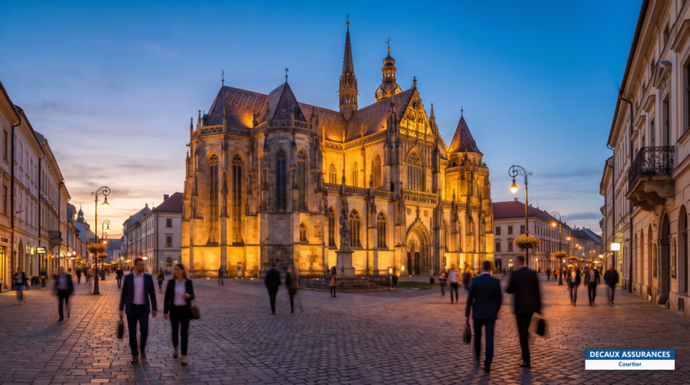 Košice, Slovaquie — cathédrale gothique Sainte-Élisabeth et centre historique