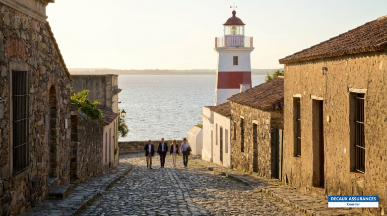 Vieille ville UNESCO de Colonia del Sacramento, Uruguay — rues pavées, maisons coloniales et phare