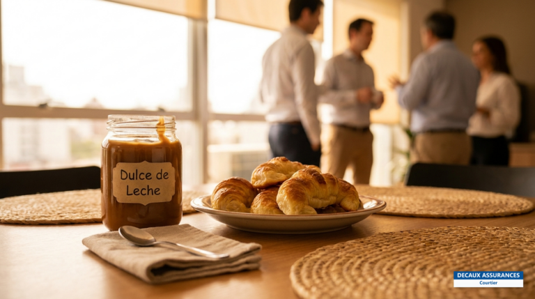 Dulce de leche uruguayen — confiture de lait servie avec des medialunas