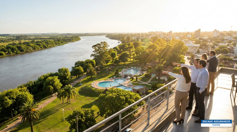 Ville de Salto sur le Río Uruguay — région des thermes du nord-ouest