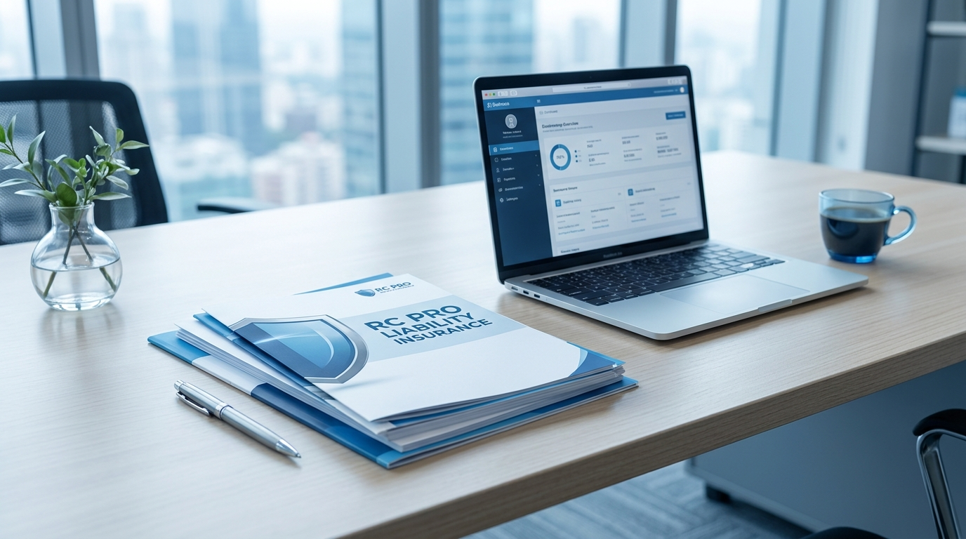 Documents de RC Pro pour mandataire administratif sur un bureau — Decaux Assurances