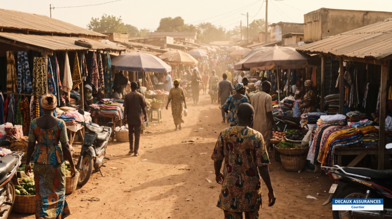 Parakou, principale métropole du nord du Bénin — marché et carrefour commercial