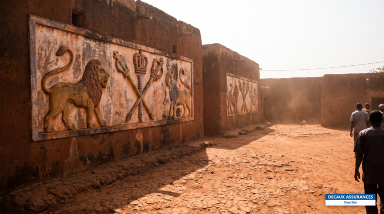 Palais royaux d'Abomey, Bénin — bas-reliefs polychromes du royaume du Danxomè