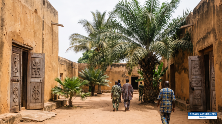 Grande Mosquée afro-brésilienne de Porto-Novo, Bénin — façade colorée d'inspiration baroque