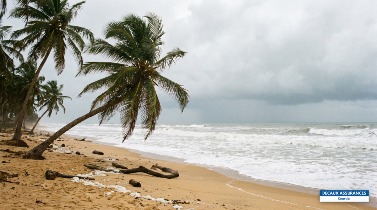 Plage et cocotiers de Ouidah, littoral atlantique du Bénin — mémoire de la Route des Esclaves