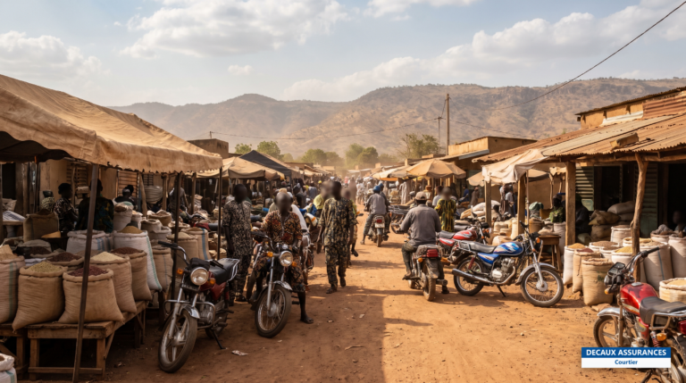 Djougou, carrefour commercial du nord-ouest du Bénin — marché et axes routiers vers le Togo