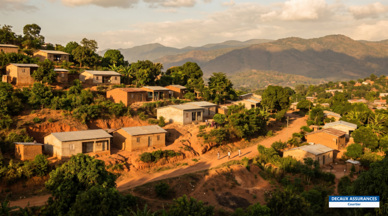Atakpamé, ville-étape des Plateaux au Togo — collines et habitat en pente
