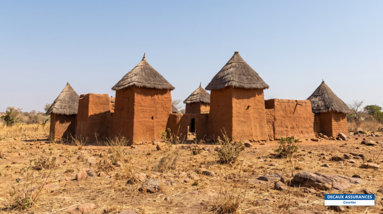 Habitat traditionnel en terre des Batammariba dans le Koutammakou, région de la Kara, Togo — site UNESCO