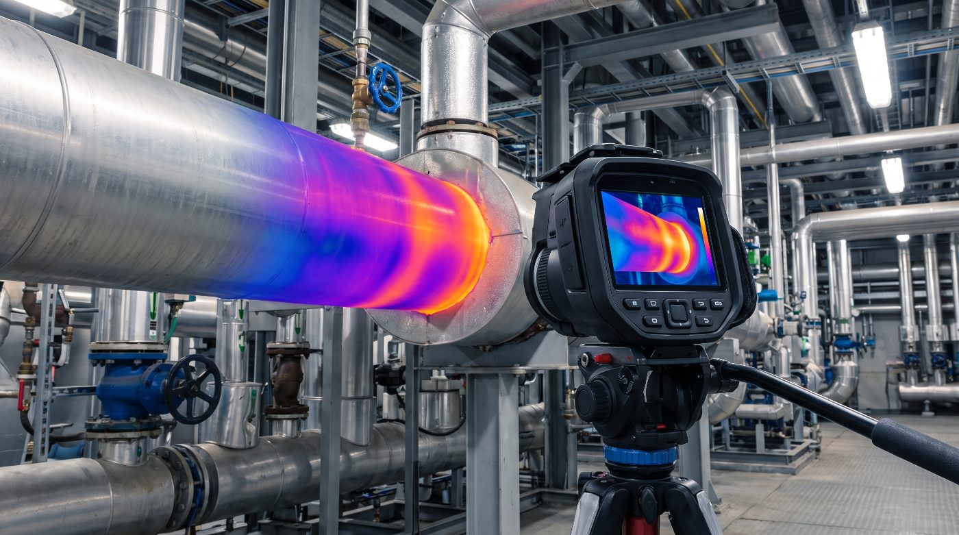 Thermographie infrarouge d une conduite industrielle