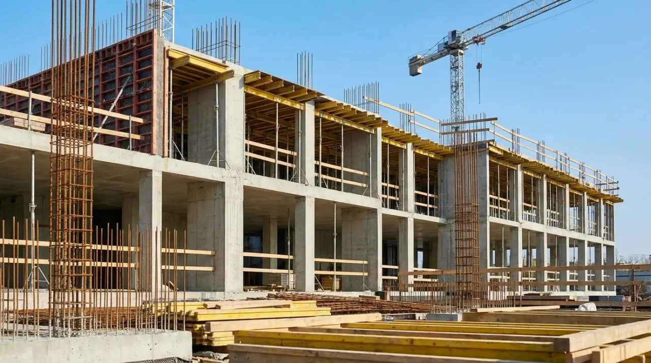 RC Decennale bureau d'etudes — chantier en structure beton